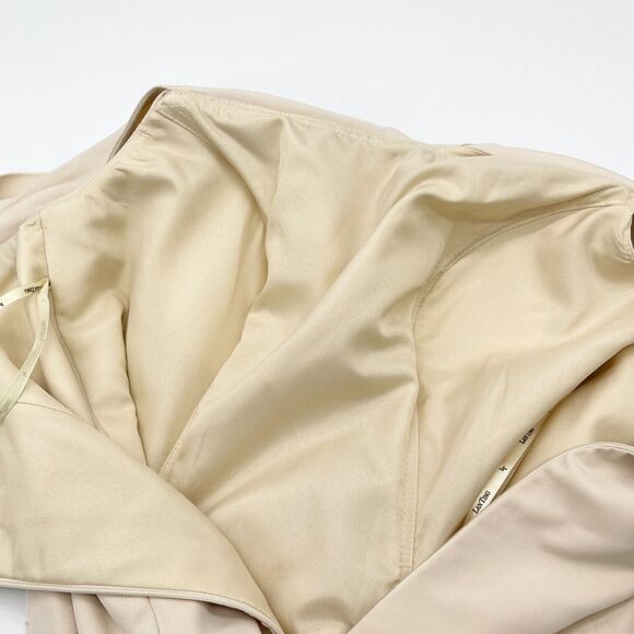 Lan Ting Bride Dress Womens 10 Cream Bridesmaid Wedding Party Minimalist Elegant - Picture 9 of 12